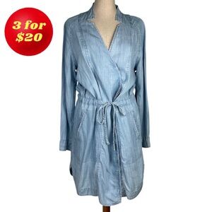 Lou & Grey Chambray Wrap Dress